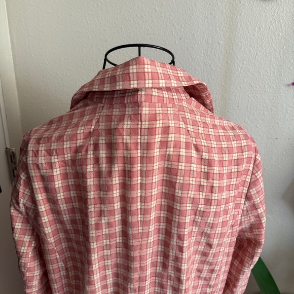 Free People Olivia Gingham Blazer sz S - Picture 7 of 10